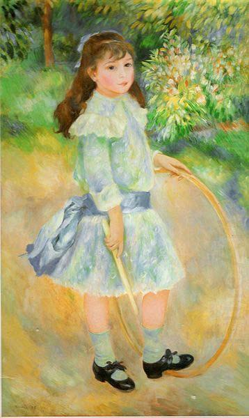 Pierre-Auguste Renoir Girl With a Hoop, china oil painting image